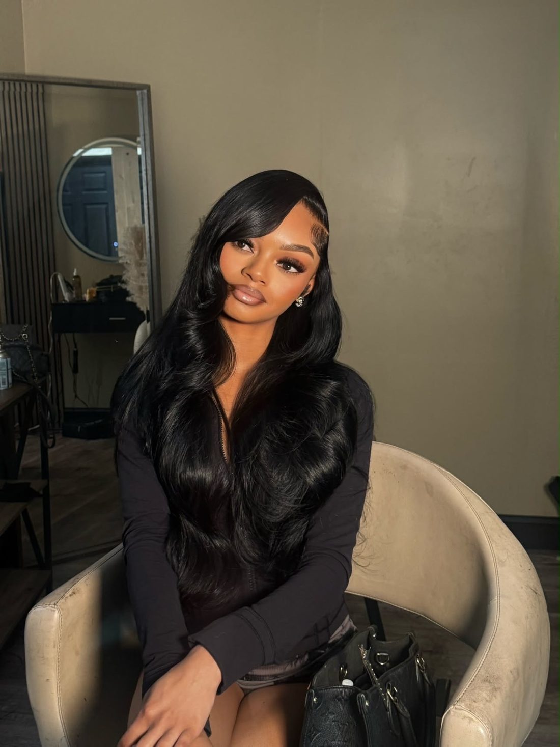 Side-part body wave install by Joshua